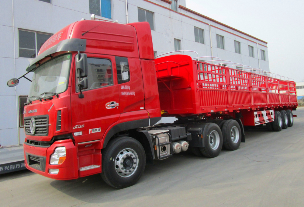 13米直梁倉(cāng)柵式半掛車