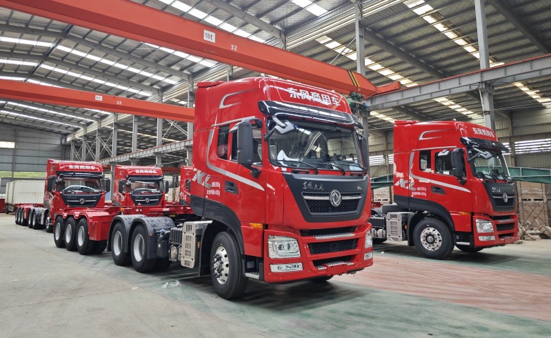 批量訂單|歐陽華俊5臺20英尺危險品骨架半掛車發車,框架穩固,專箱專運~